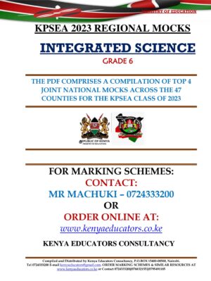 INTEGRATED SCIENCE KPSEA 2023 REGIONAL MOCKS QUESTIONS